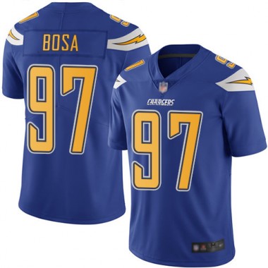 Los Angeles Chargers NFL Football Joey Bosa Electric Blue Jersey Men Limited 97 Rush Vapor Untouchable